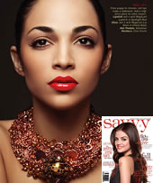 Angelique Velez in Savvy Magazine Beauty Editorial