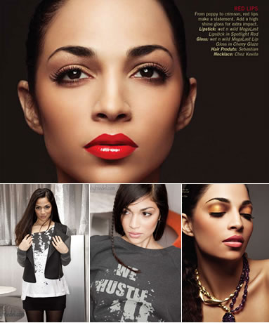 Angelique Velez in Savvy Magazine Beauty Editorial