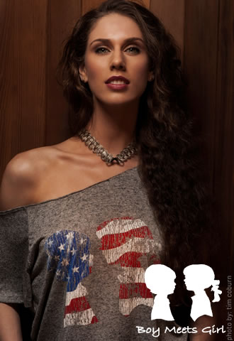 Cassandra Bankson editorial shoot for Boy Meets Girl