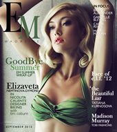 Elizaveta lands the cover of EM Magazine