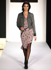 Kristina Rivera walks at both New York AND Miami Fashion Week!